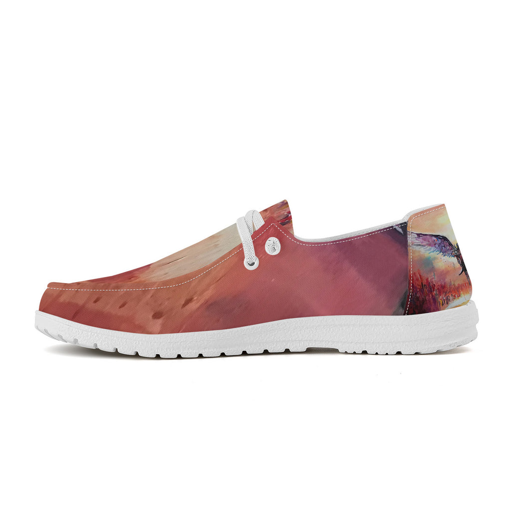 The Final Descent – Wearable Art Slip-On Loafers | Original Artwork