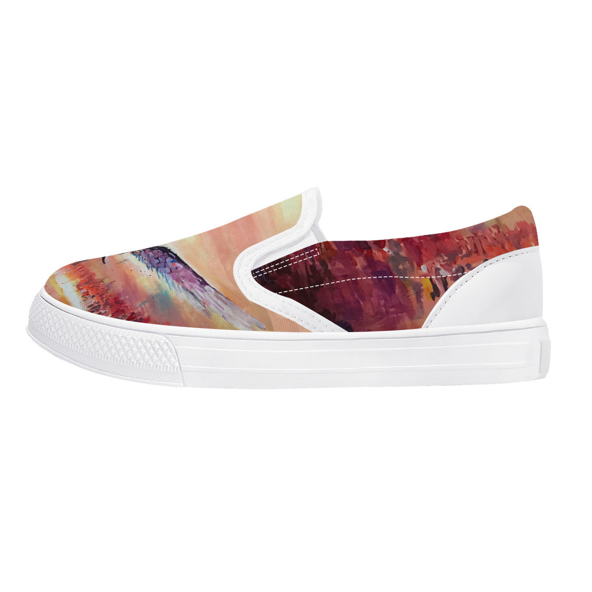 The Final Descent – Kids Canvas Slip-On Shoes | Original Artwork