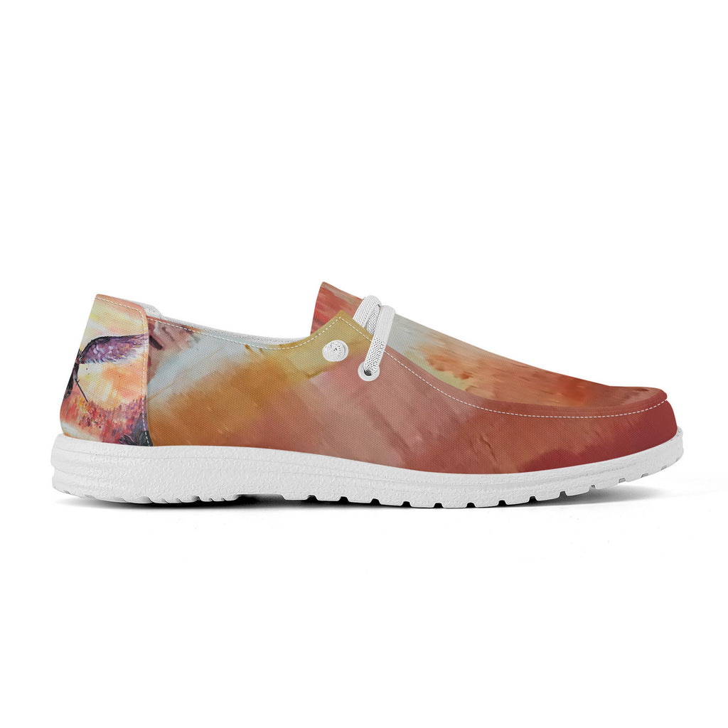 The Final Descent – Wearable Art Slip-On Loafers | Original Artwork
