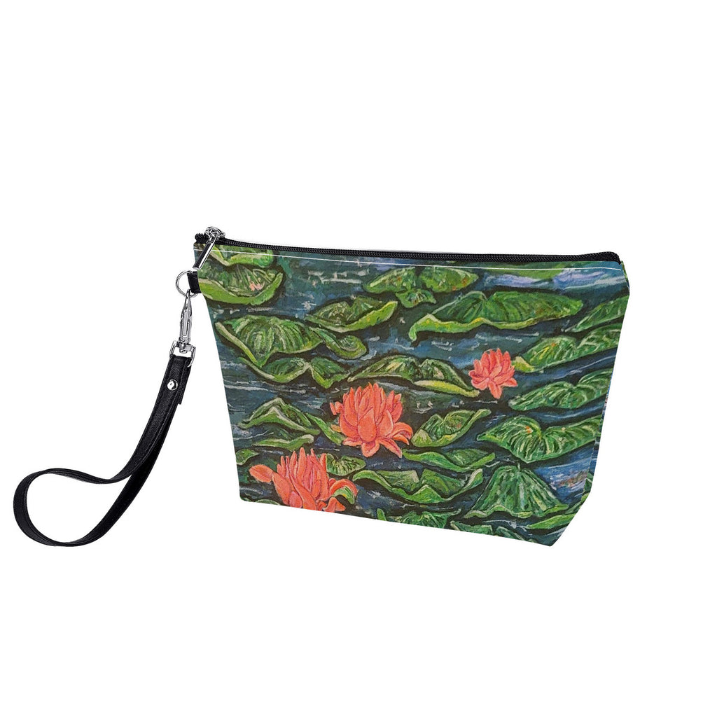 Electric Lily | Wearable Art Sling Cosmetic Bag | Original Art by Aysha Austin