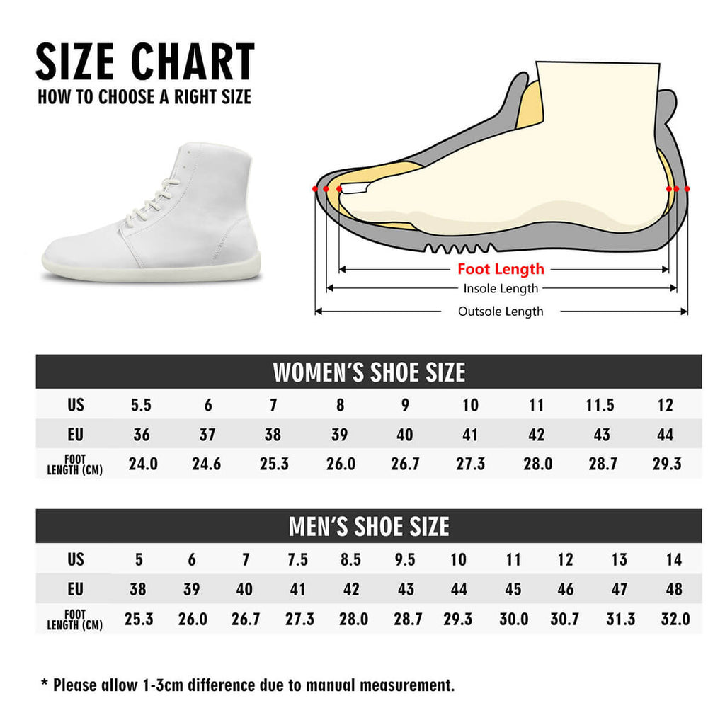 Angel & Demon – Barefoot High-Top Sneakers | Original Artwork