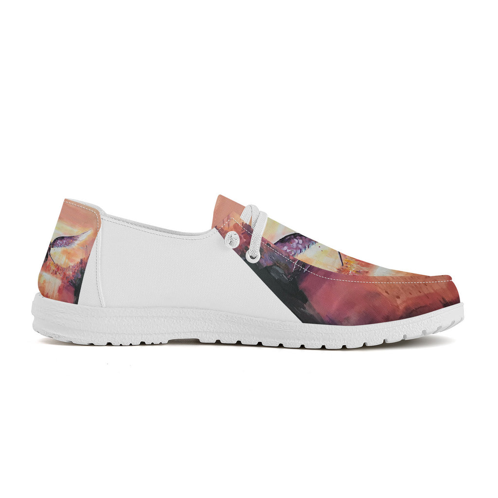 The Final Descent 2 – Wearable Art Slip-On Loafers | Original Artwork