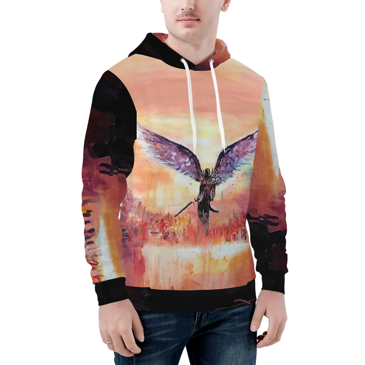 The Final Descent – Wearable Art Hoodie | Original Artwork