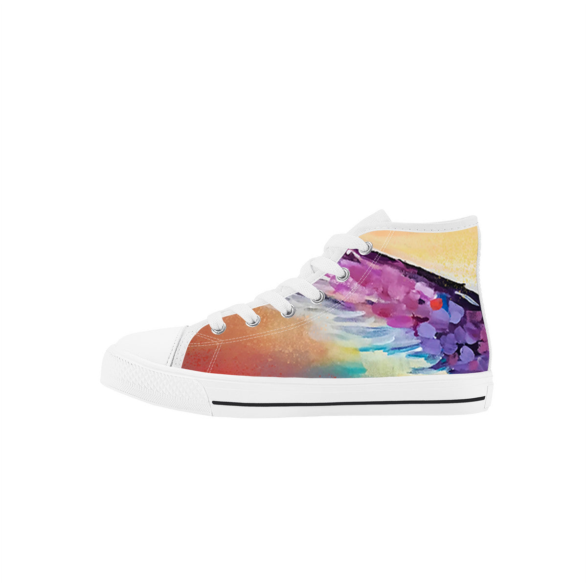 Just Wings – Wearable Art Kids High Top Canvas Shoes | Original Artwork