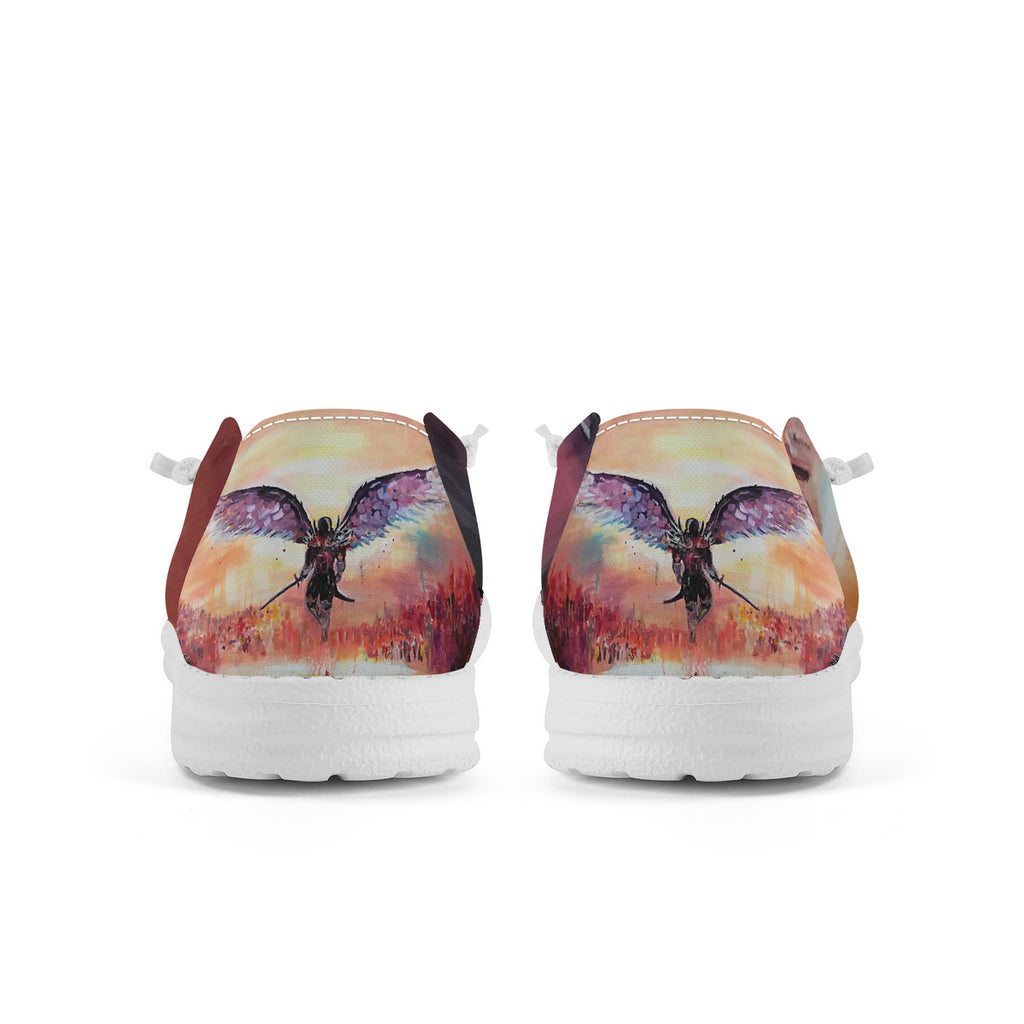 The Final Descent – Wearable Art Slip-On Loafers | Original Artwork