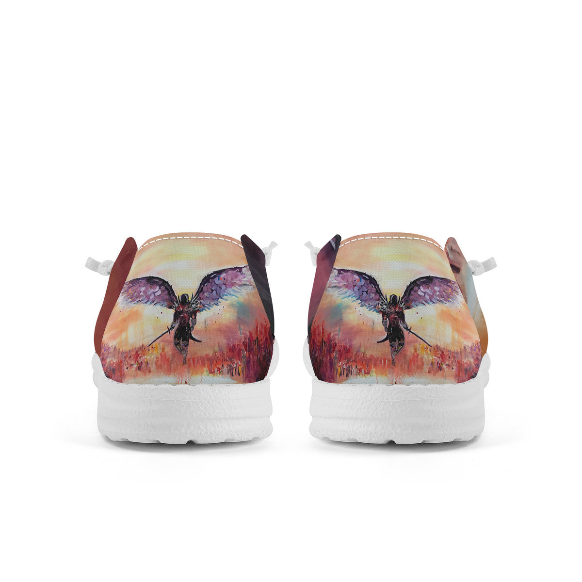 The Final Descent – Wearable Art Slip-On Loafers | Original Artwork