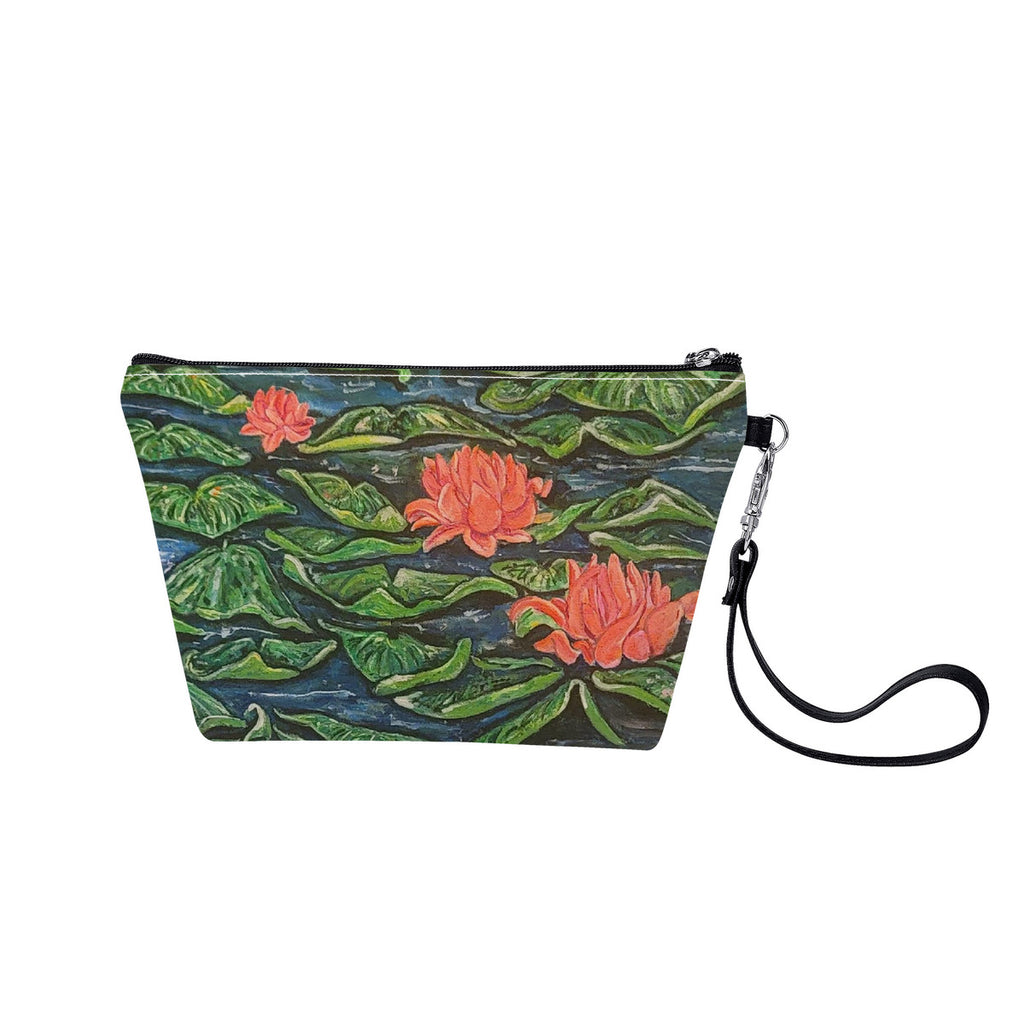 Electric Lily | Wearable Art Sling Cosmetic Bag | Original Art by Aysha Austin