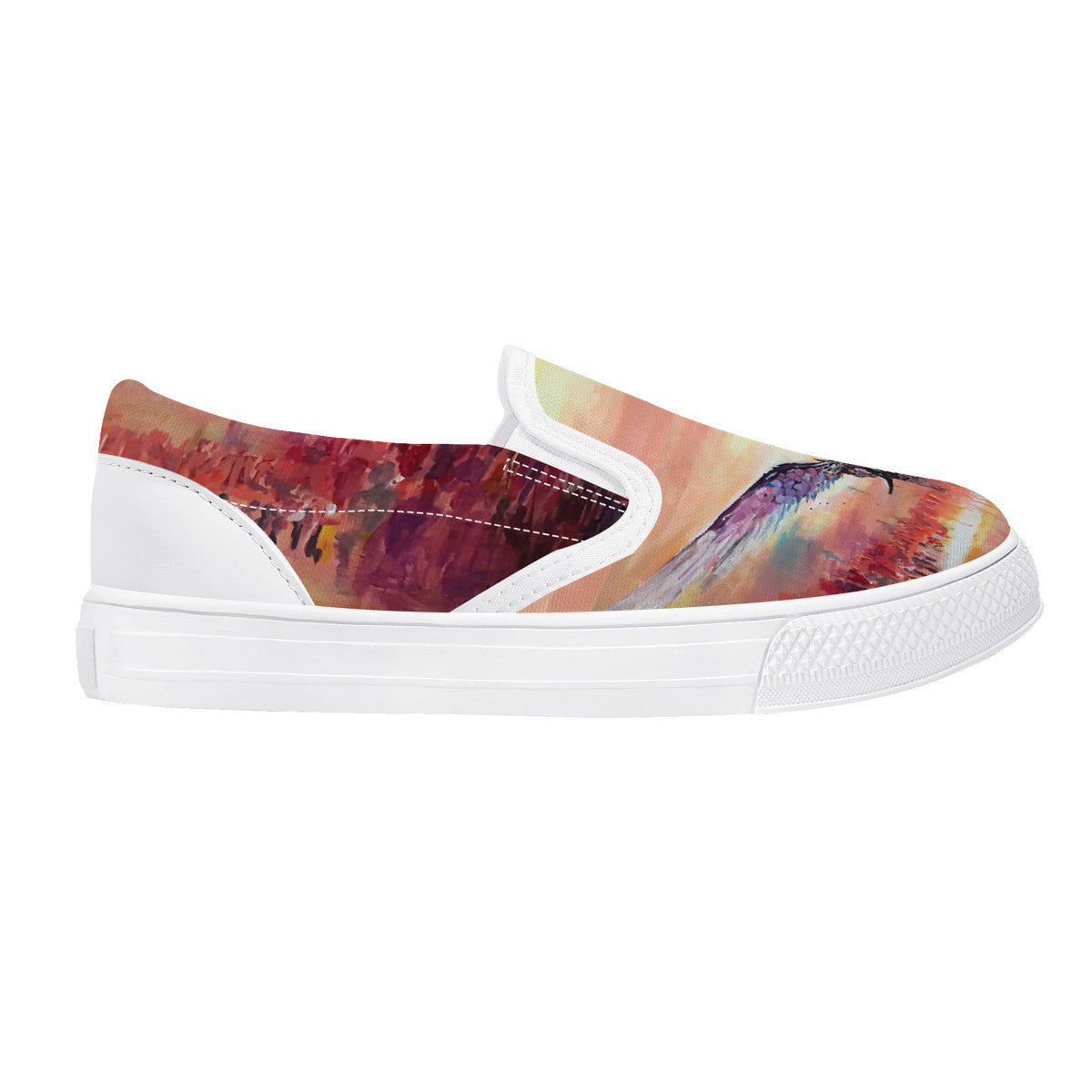 The Final Descent – Kids Canvas Slip-On Shoes | Original Artwork
