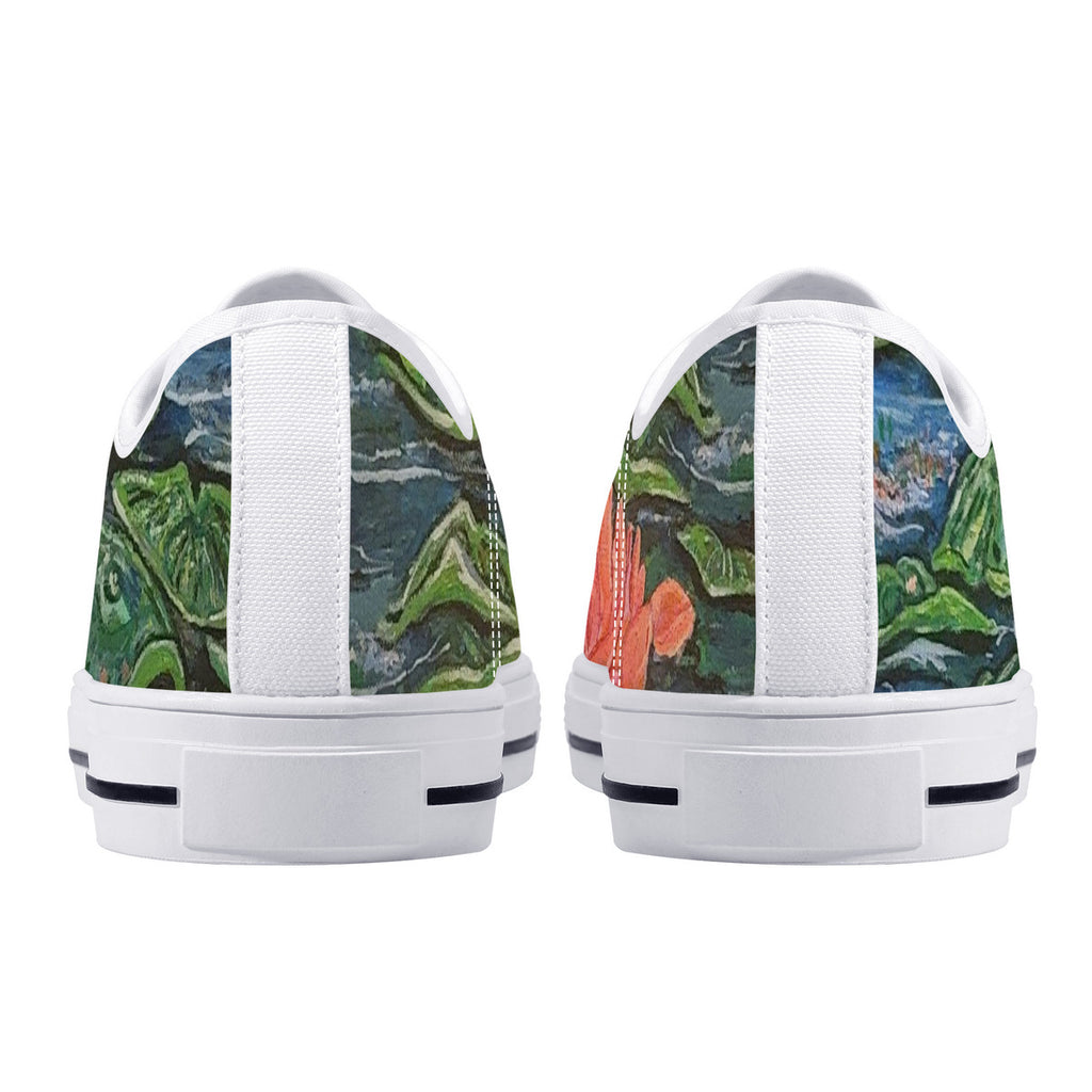 Electric Lily – Wearable Art Low-Top Sneakers | Original Art by Aysha Austin
