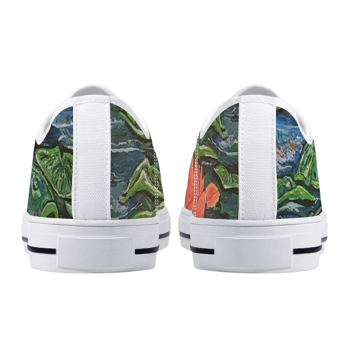 Electric Lily – Wearable Art Low-Top Sneakers | Original Art by Aysha Austin