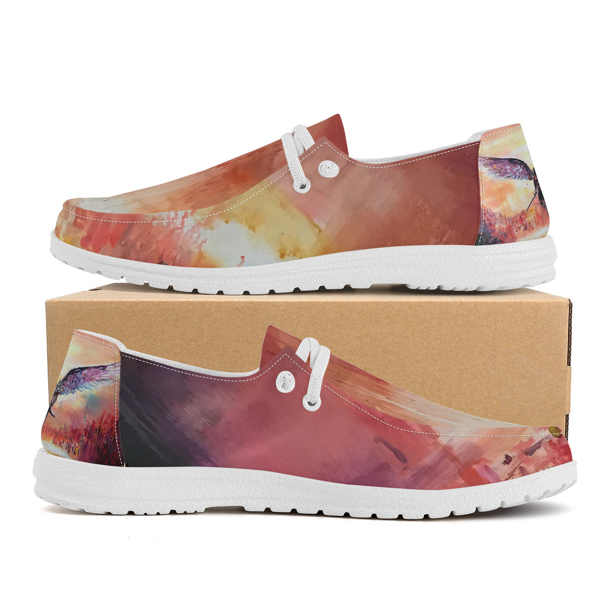 The Final Descent – Wearable Art Slip-On Loafers | Original Artwork