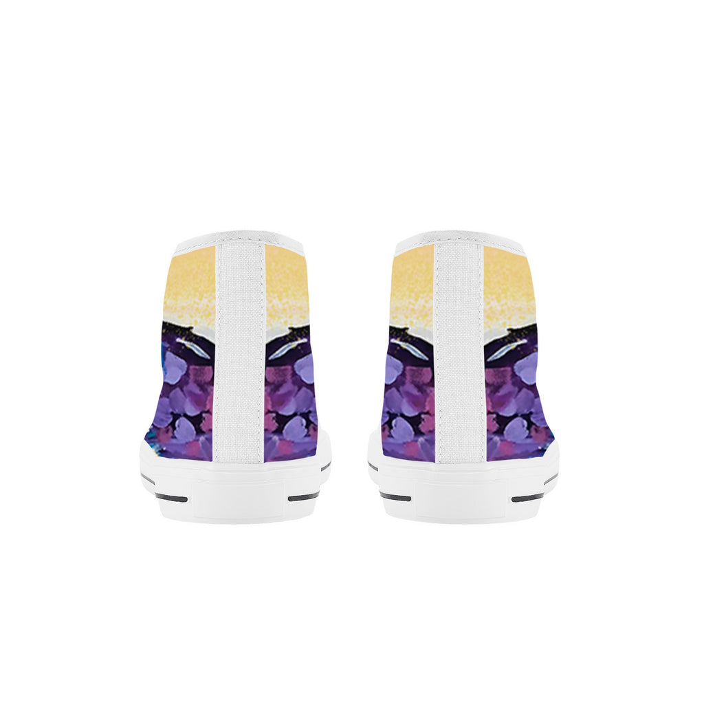 Just Wings – Wearable Art Kids High Top Canvas Shoes | Original Artwork