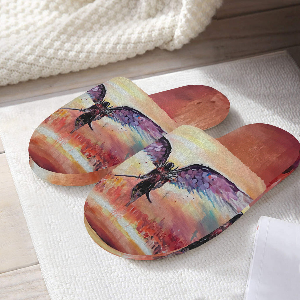 The Final Descent - Slide Art Slippers - Original Art by Aysha Austin