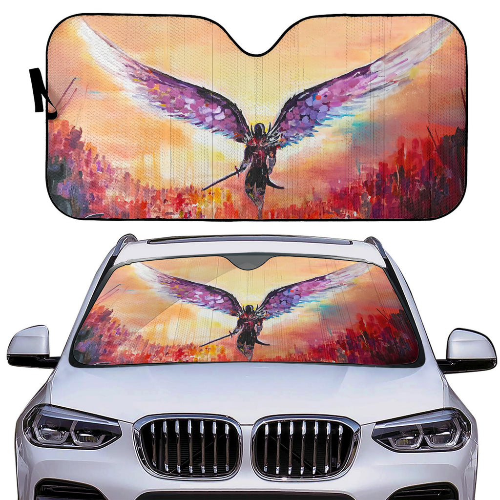 The Final Descent - Auto Sun Shade - Original Art by Aysha Austin