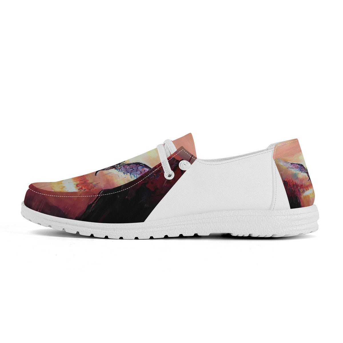 The Final Descent 2 – Wearable Art Slip-On Loafers | Original Artwork