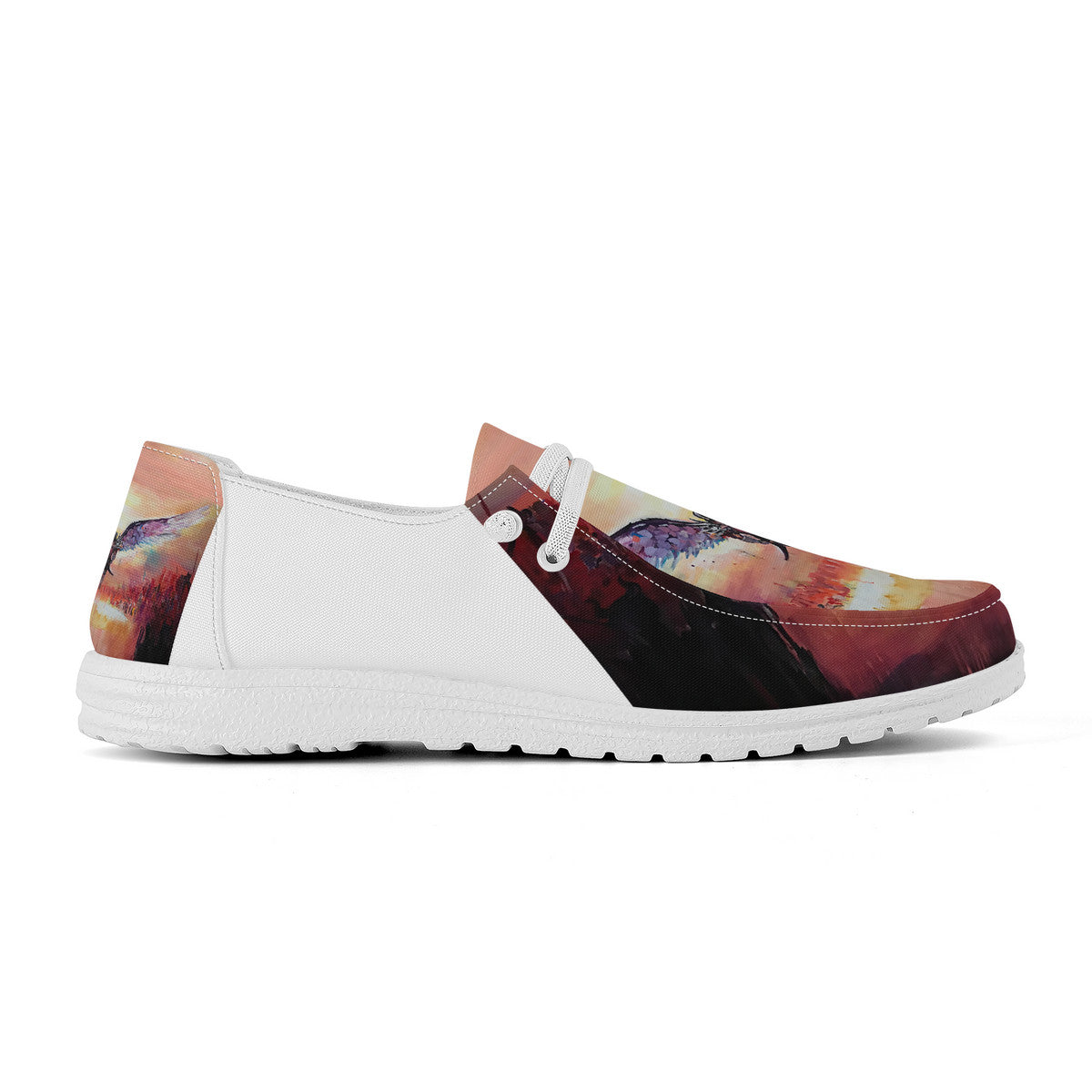 The Final Descent 2 – Wearable Art Slip-On Loafers | Original Artwork