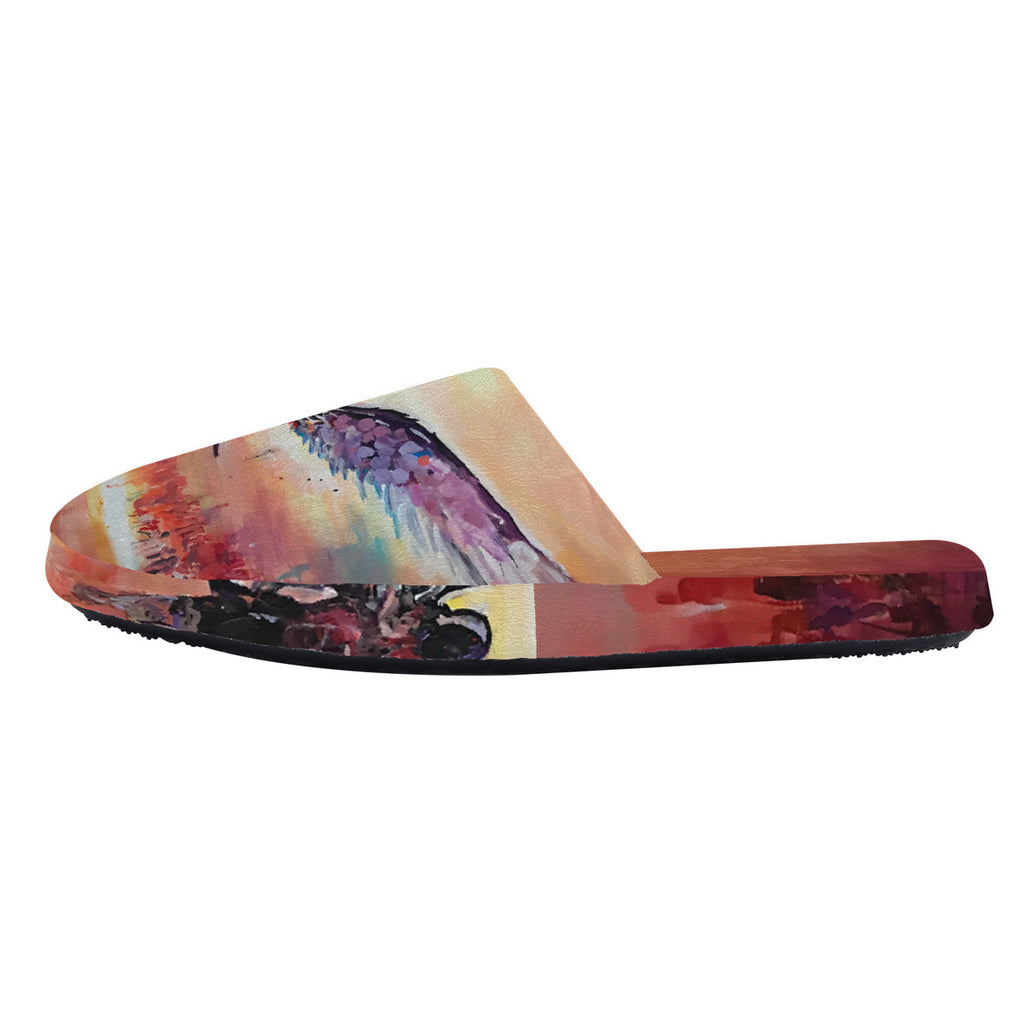 The Final Descent - Slide Art Slippers - Original Art by Aysha Austin