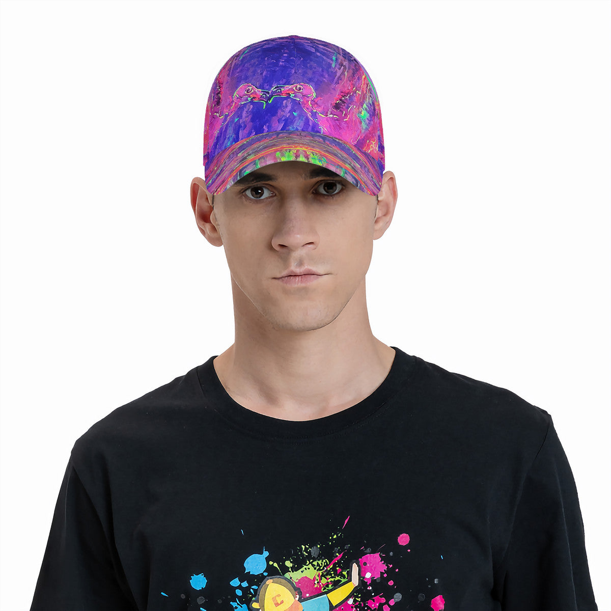 Self Reflection UV Reactive Curved Brim Baseball Cap