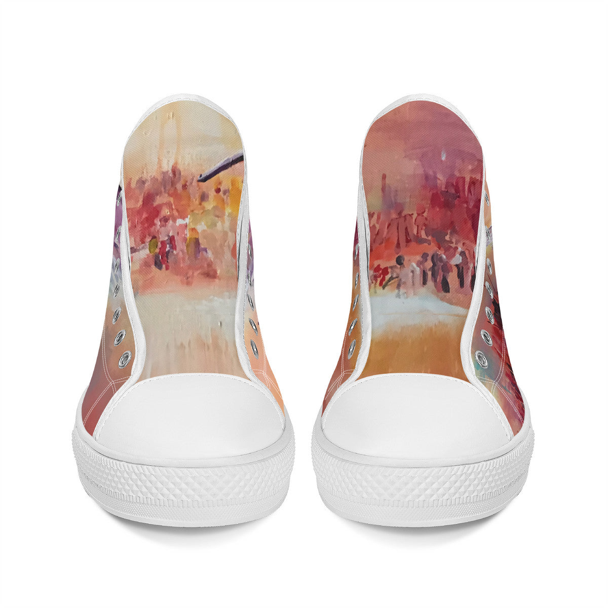 The Final Descent Wings – Wearable Art High-Top Sneakers | Original Artwork