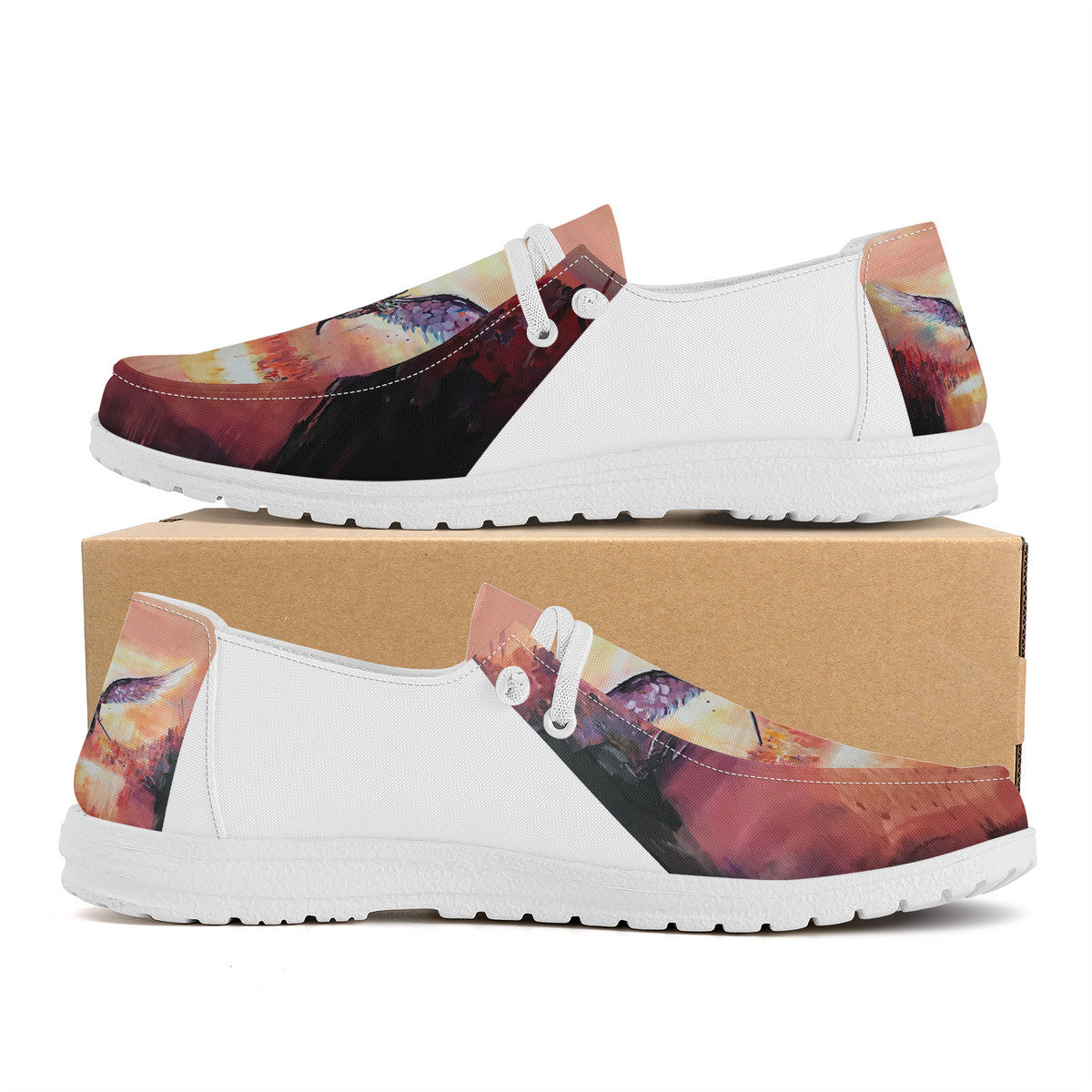 The Final Descent 2 – Wearable Art Slip-On Loafers | Original Artwork